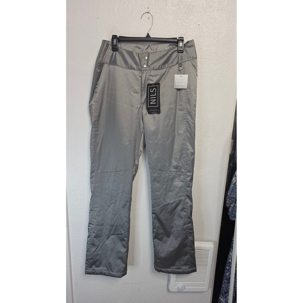 Nils Ski Pants Womens 12 Silver Metallic New With Tags